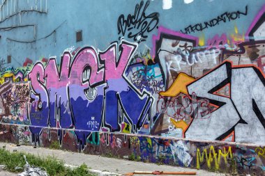 красиві Вуличне мистецтво графіті. Анотація творчі малювання моди