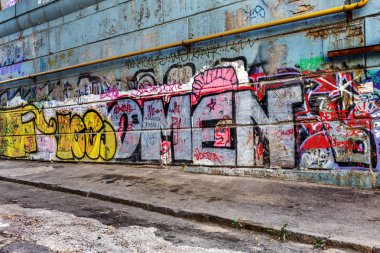 красиві Вуличне мистецтво графіті. Анотація творчі малювання моди