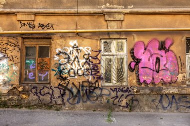 красиві Вуличне мистецтво графіті. Анотація творчі малювання моди