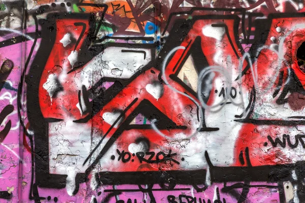 Vackra gatukonst graffiti. abstrakt kreativa ritning mode — Stockfoto