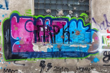 красиві Вуличне мистецтво графіті. Анотація творчі малювання моди