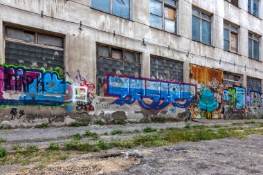 красиві Вуличне мистецтво графіті. Анотація творчі малювання моди