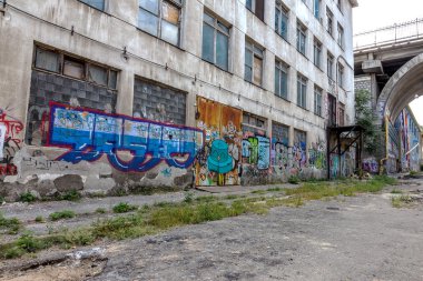 красиві Вуличне мистецтво графіті. Анотація творчі малювання моди