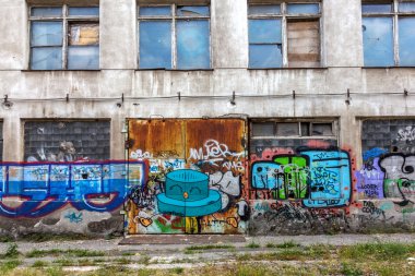 красиві Вуличне мистецтво графіті. Анотація творчі малювання моди