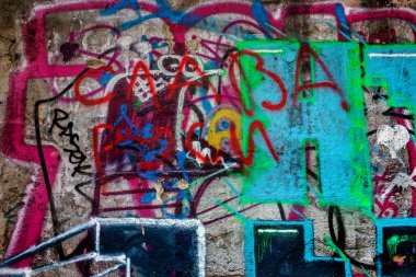 красиві Вуличне мистецтво графіті. Анотація творчі малювання моди