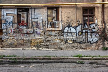 красиві Вуличне мистецтво графіті. Анотація творчі малювання моди