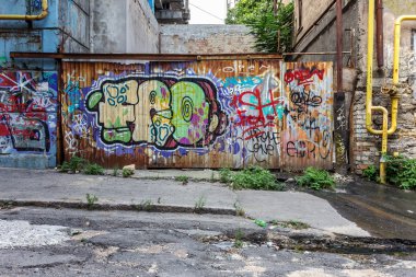 красиві Вуличне мистецтво графіті. Анотація творчі малювання моди