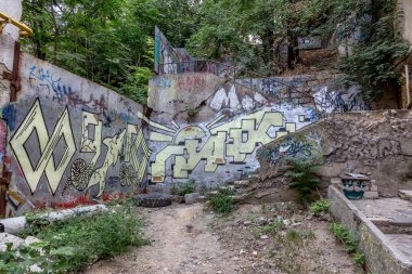 красиві Вуличне мистецтво графіті. Анотація творчі малювання моди