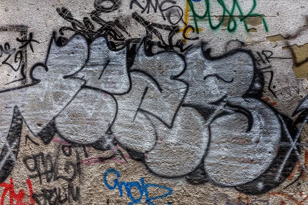 Vackra gatukonst graffiti. abstrakt kreativa ritning mode — Stockfoto