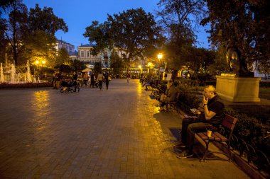 Odessa, Ukrayna - 15 Ekim 2014: Kültür Park ve dinlenme 