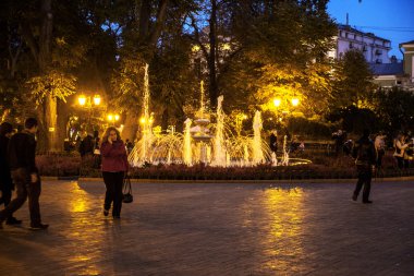 Odessa, Ukrayna - 15 Ekim 2014: Kültür Park ve dinlenme 