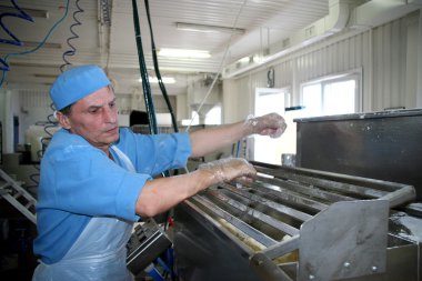 Odessa, Ukrayna - 7 Temmuz 2007: Üretim o için fabrika