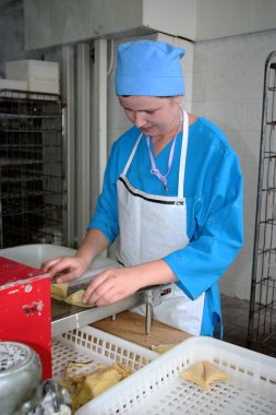 Odessa, Ukrayna - 7 Temmuz 2007: Üretim o için fabrika