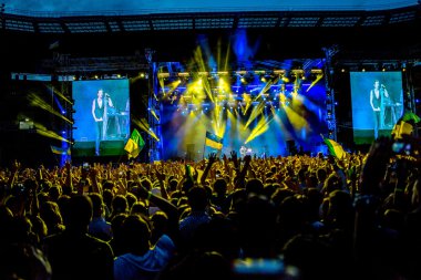 Odessa, Ukrayna - 28 Haziran 2014: İnsanların büyük bir kalabalığa 