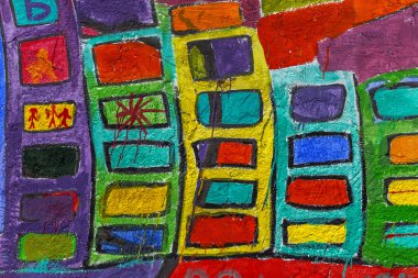 красиві Вуличне мистецтво графіті. Анотація творчі малювання моди