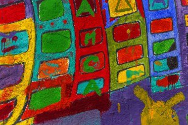 красиві Вуличне мистецтво графіті. Анотація творчі малювання моди