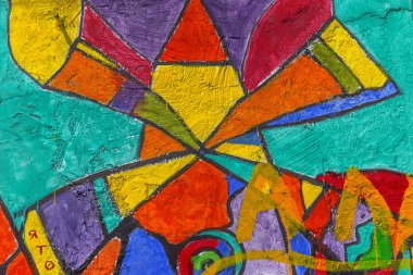 красиві Вуличне мистецтво графіті. Анотація творчі малювання моди