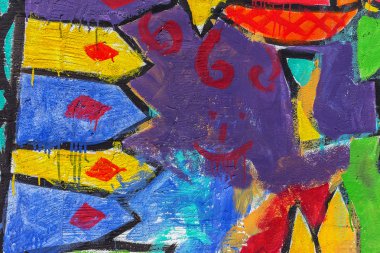 красиві Вуличне мистецтво графіті. Анотація творчі малювання моди