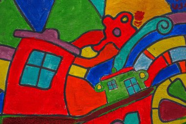 красиві Вуличне мистецтво графіті. Анотація творчі малювання моди