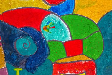 красиві Вуличне мистецтво графіті. Анотація творчі малювання моди