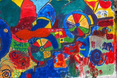 красиві Вуличне мистецтво графіті. Анотація творчі малювання моди