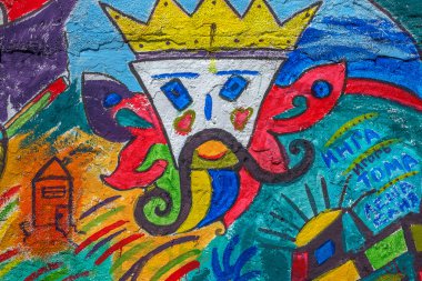 красиві Вуличне мистецтво графіті. Анотація творчі малювання моди