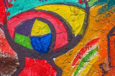 красиві Вуличне мистецтво графіті. Анотація творчі малювання моди