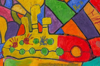 красиві Вуличне мистецтво графіті. Анотація творчі малювання моди