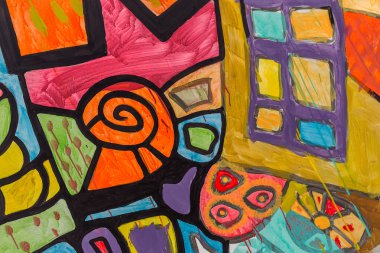 красиві Вуличне мистецтво графіті. Анотація творчі малювання моди