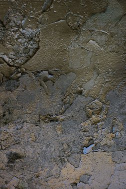 Beton yüzeydeki eski soyulmuş boya dokusu şehir sanatı izleri, tasarım, kartpostal, duvar kağıdı, afiş ve poster için sıkıntılı grunge arkaplanı, grafiti duvar arkası.
