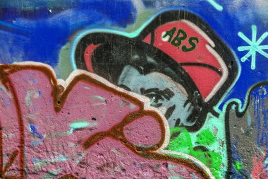 красиві Вуличне мистецтво графіті. Анотація творчі малювання моди