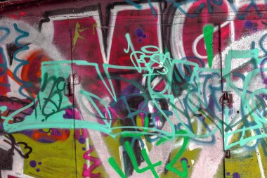 красиві Вуличне мистецтво графіті. Анотація творчі малювання моди