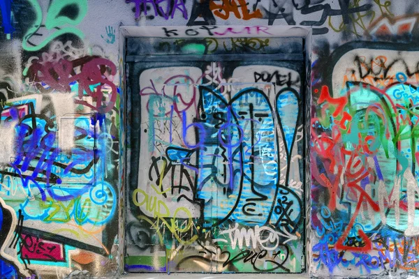 Vackra gatukonst graffiti. abstrakt kreativa ritning mode — Stockfoto