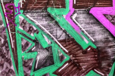 красиві Вуличне мистецтво графіті. Анотація творчі малювання моди