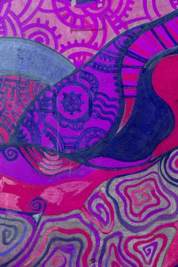 красиві Вуличне мистецтво графіті. Анотація творчі малювання моди