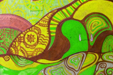 красиві Вуличне мистецтво графіті. Анотація творчі малювання моди