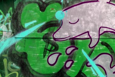 красиві Вуличне мистецтво графіті. Анотація творчі малювання моди