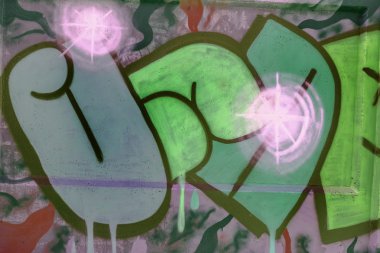 красиві Вуличне мистецтво графіті. Анотація творчі малювання моди