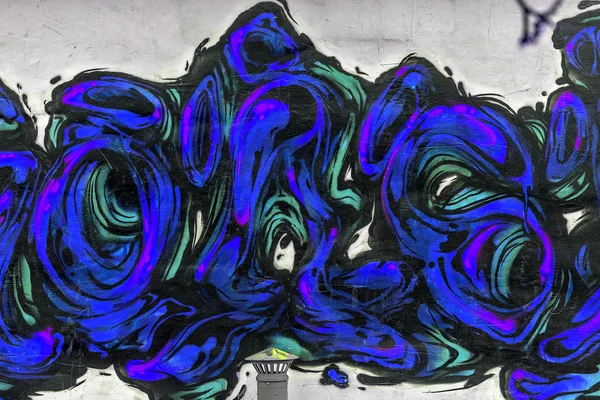 Hermoso graffiti de arte urbano. Moda abstracta dibujo creativo — Foto de Stock