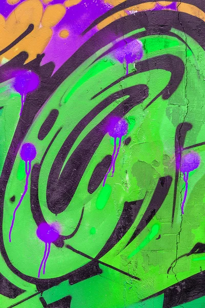 Hermoso graffiti de arte urbano. Moda abstracta dibujo creativo — Foto de Stock