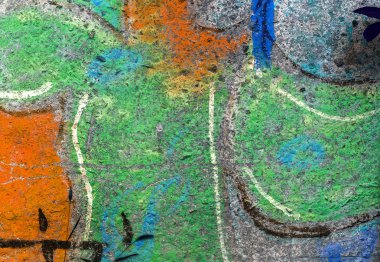 красиві Вуличне мистецтво графіті. Анотація творчі малювання моди