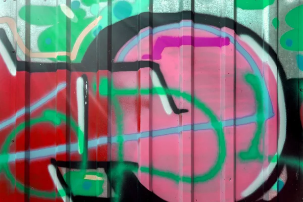 Schöne Street-Art-Graffiti. abstrakte kreative Zeichenkunst — Stockfoto