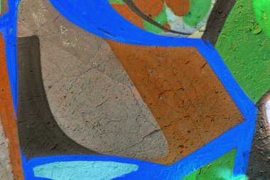 красиві Вуличне мистецтво графіті. Анотація творчі малювання моди