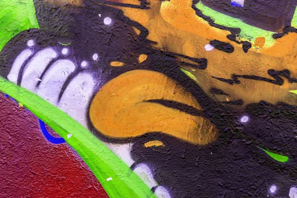 Grafiti seni jalanan yang indah. Mode gambar kreatif abstrak — Stok Foto