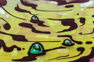 красиві Вуличне мистецтво графіті. Анотація творчі малювання моди