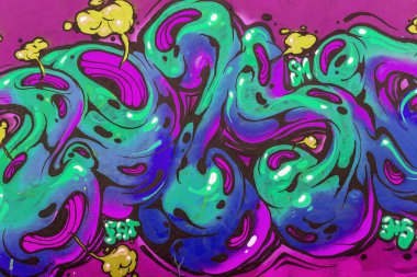 красиві Вуличне мистецтво графіті. Анотація творчі малювання моди