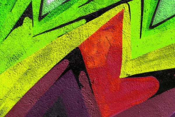 Hermoso graffiti de arte urbano. Moda abstracta dibujo creativo — Foto de Stock