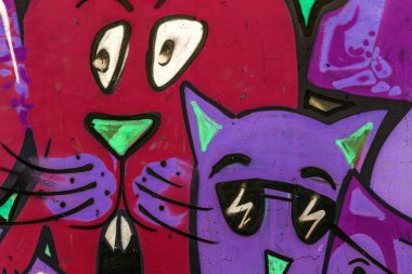 красиві Вуличне мистецтво графіті. Анотація творчі малювання моди