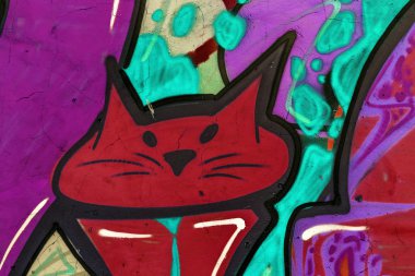 красиві Вуличне мистецтво графіті. Анотація творчі малювання моди