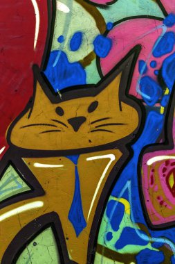 красиві Вуличне мистецтво графіті. Анотація творчі малювання моди